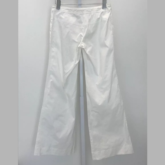 LaROK WHITE COTTON DRAWSTRING PANTS SIZE US 4 - Picture 6 of 12